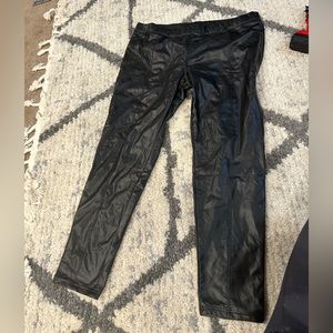 Faux leather leggings
